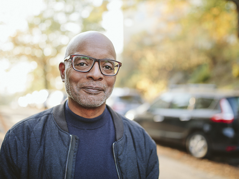 Senior Care Plus Insured Senior man with glasses