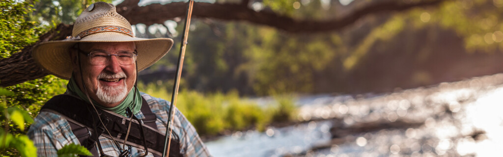 Senior Care Plus Insured Man fishing